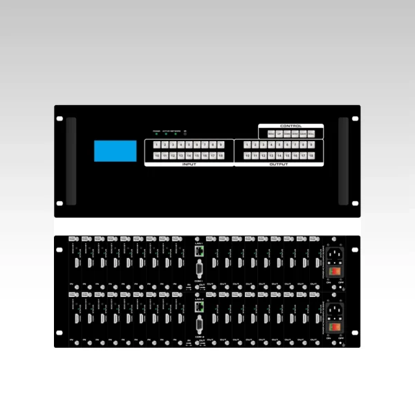 18x18 Modular Matrix Switcher with iPad APP control