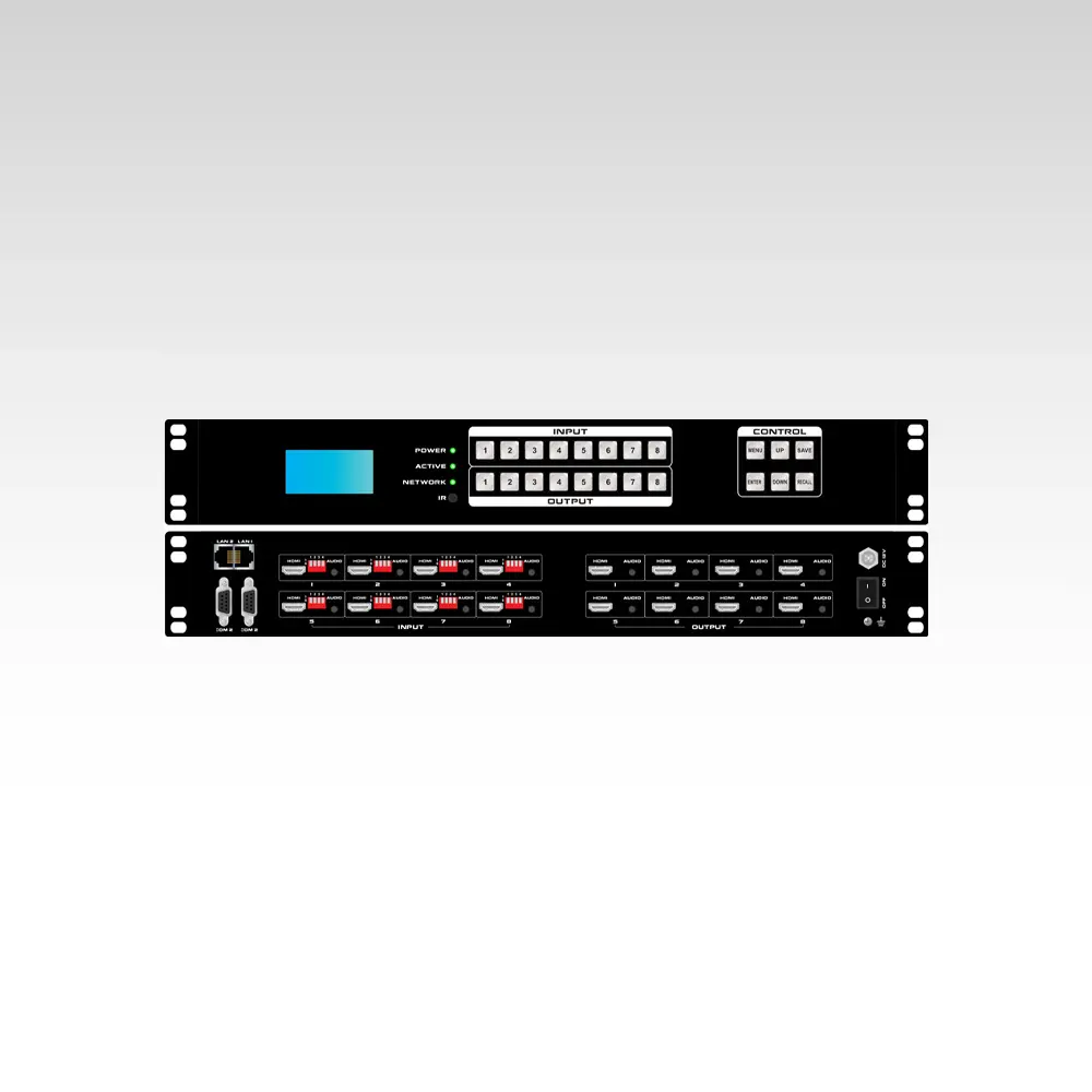 4K60 FIX-SVM 4x4, 8x8 and 16x16 HDMI Matrix Switcher with Seamless switch and TV Wall function