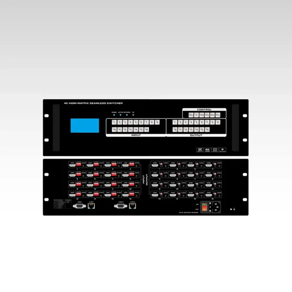 16x16 HDMI Matrix Switcher with Seamless switch and TV Wall function