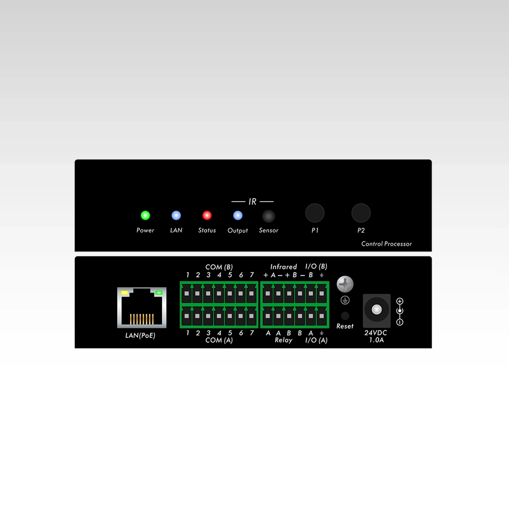 Web-based programming central control host with IR learning and 10 sets UI