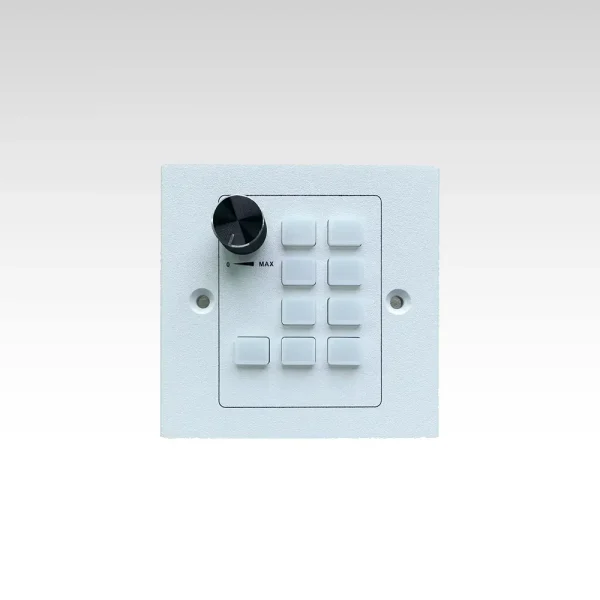 9-Tasten-Programmiertastatur mit Drehknopf, Schloss und PoE-Funktion