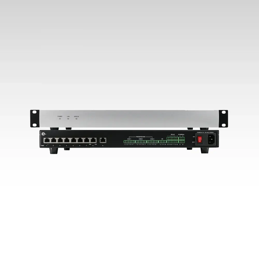 Web-based programming central control host with 8-port POE switch