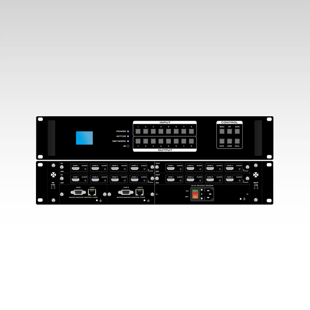 EM 8x8 Modular Matrix Switcher with iPad APP control