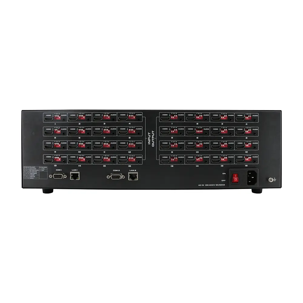 16x16 4K60 HDR HDMI2.0 Matrix Switcher with WEB GUI, APP control - Image 3