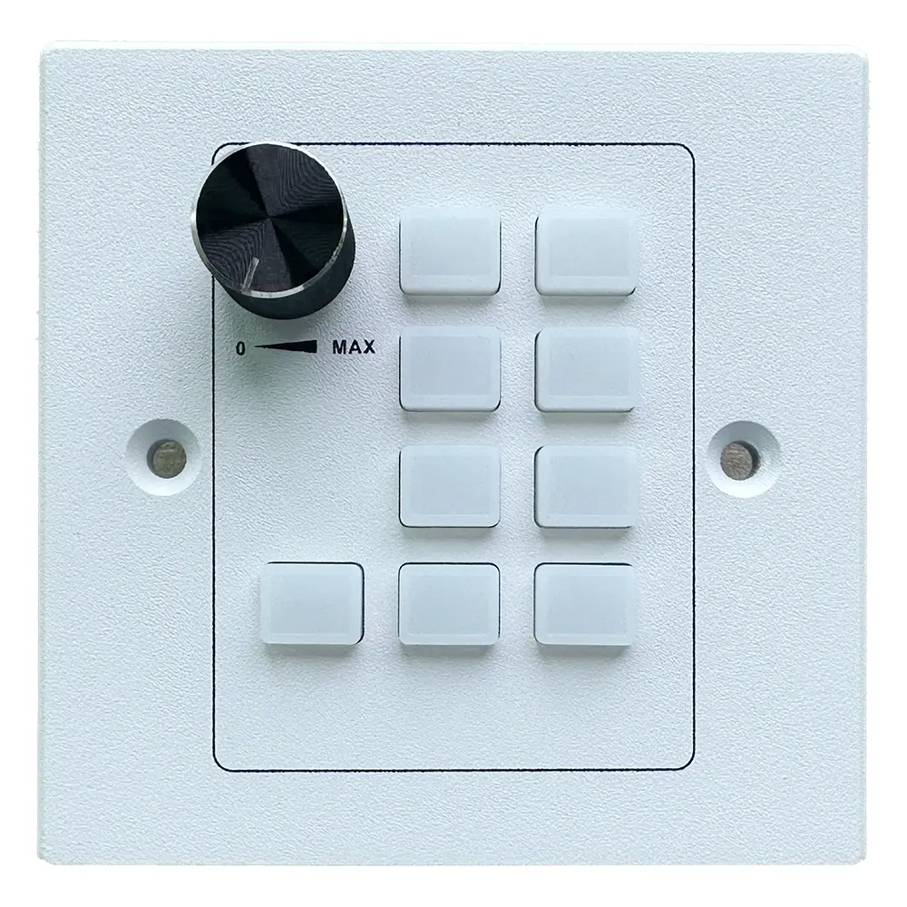 9-button programming control keypad with knob, lock and PoE function - Imagem 2