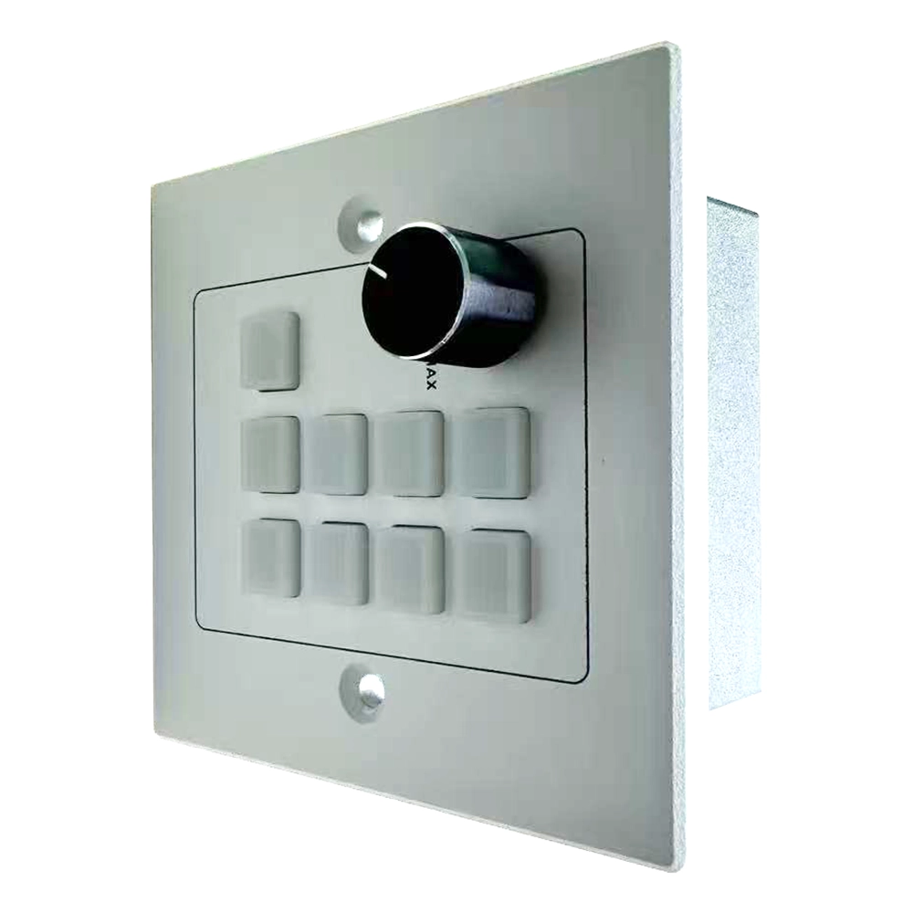 9-button programming control keypad with knob, lock and PoE function - Imagem 5
