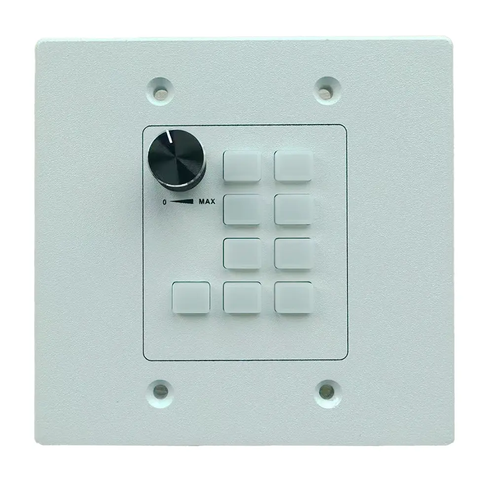9-button programming control keypad with knob, lock and PoE function - Imagem 7