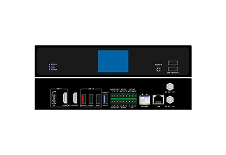 4K60 4:4:4 AV over IP System with Video Wall and KVM Workstation