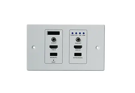 Wallplate 4K AV over IP Extender with Matrix VideoWall MultiView App Control