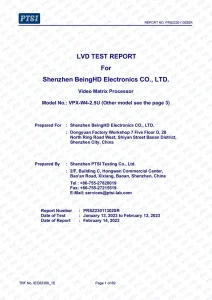 PRSZ23011302SR BeingHD-CE-LVD Report