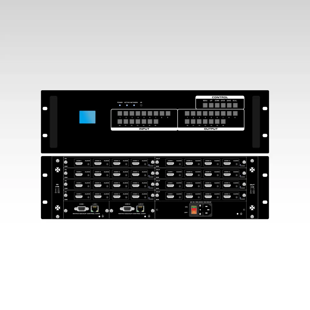 EM 16x16 Modular Matrix Switcher with iPad APP control
