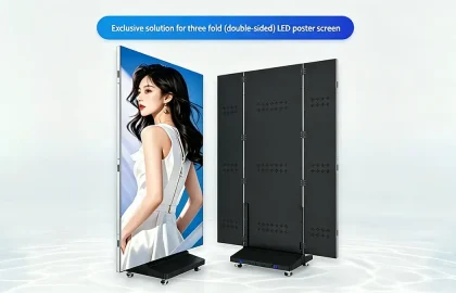 Tri-fold LED Poster Screen